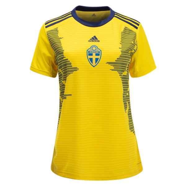Camiseta Suecia 1ª Mujer 2019 Amarillo